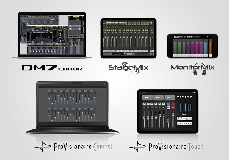 Yamaha Digital Mixing Console DM7: 兼容軟件，方便控制